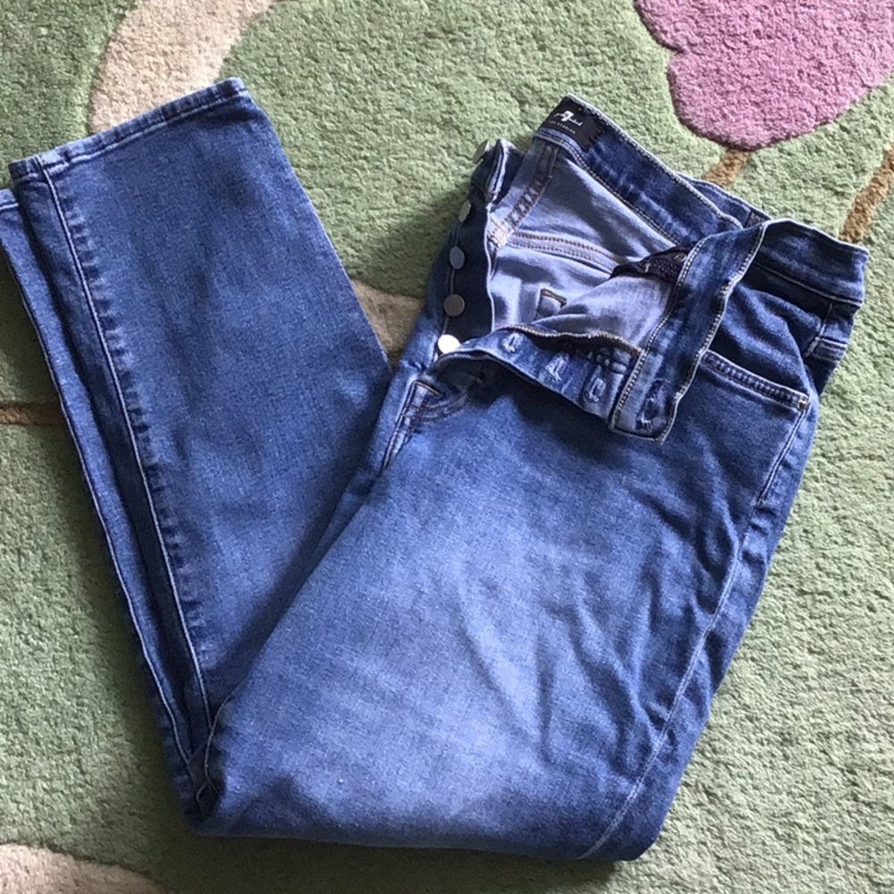 7 for All Mankind button fly jeans